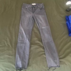 Madewell high rise skinny dark grey jeans size 25